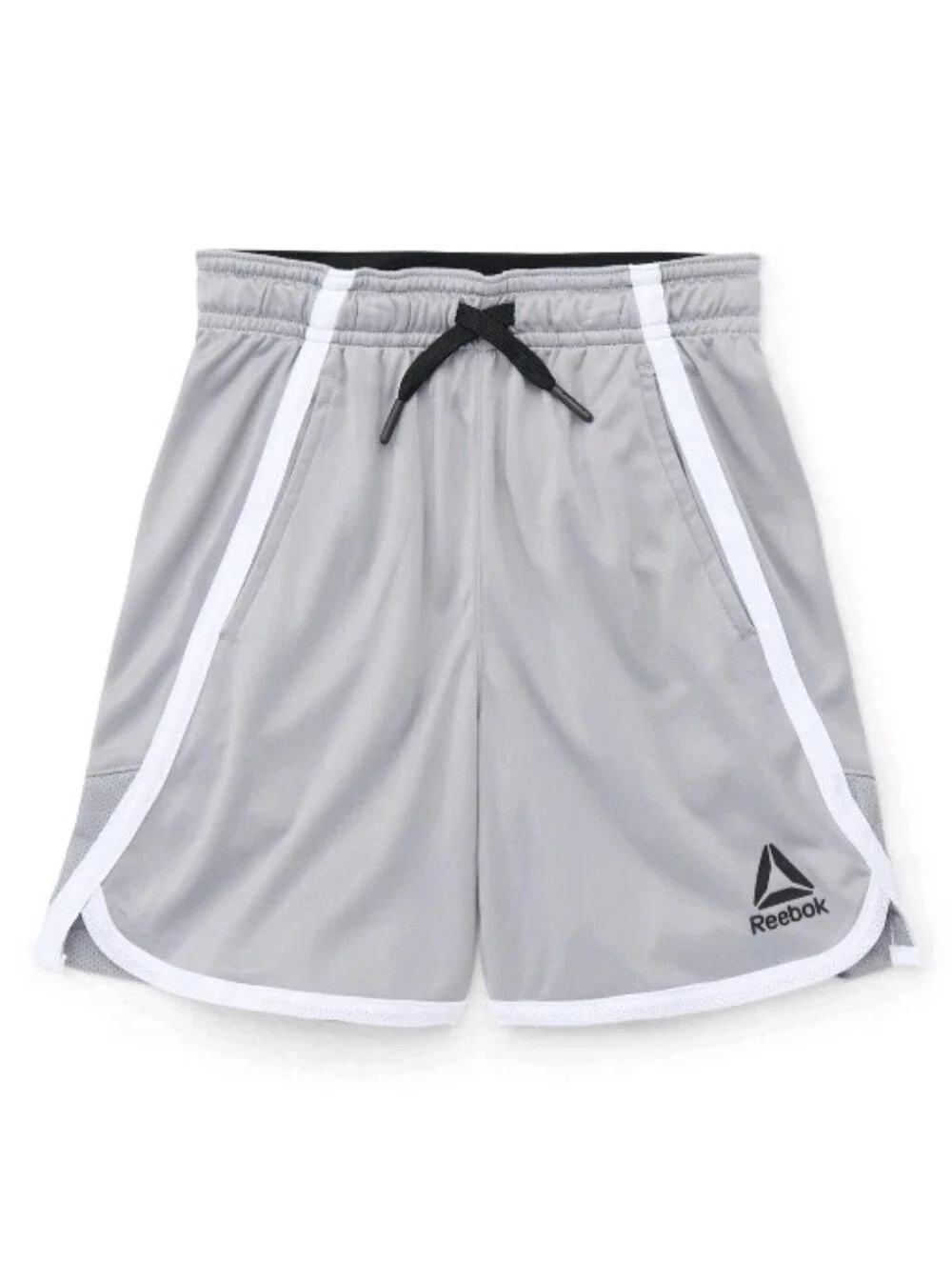 Reebok Boy's Light Gray Athletic Shorts with White Trim